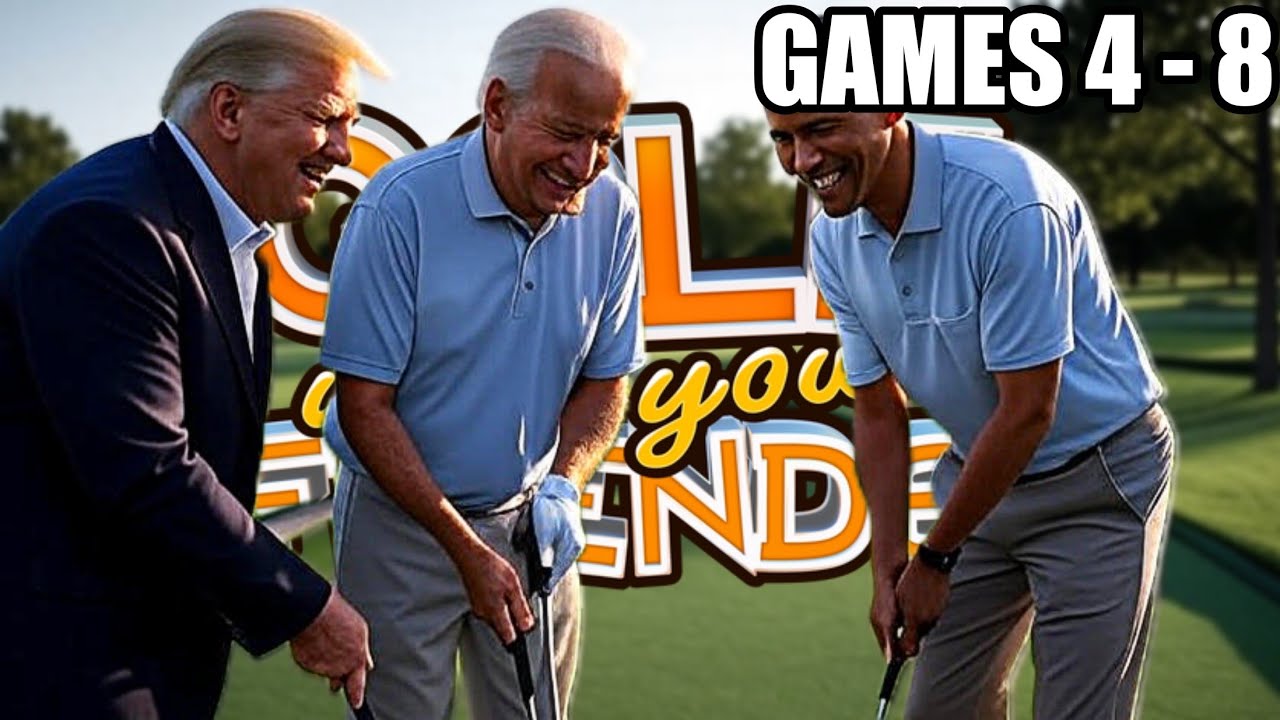 US Presidents Play Golf With Your Friends Custom Maps Mega Compilation (GAMES 4-8)