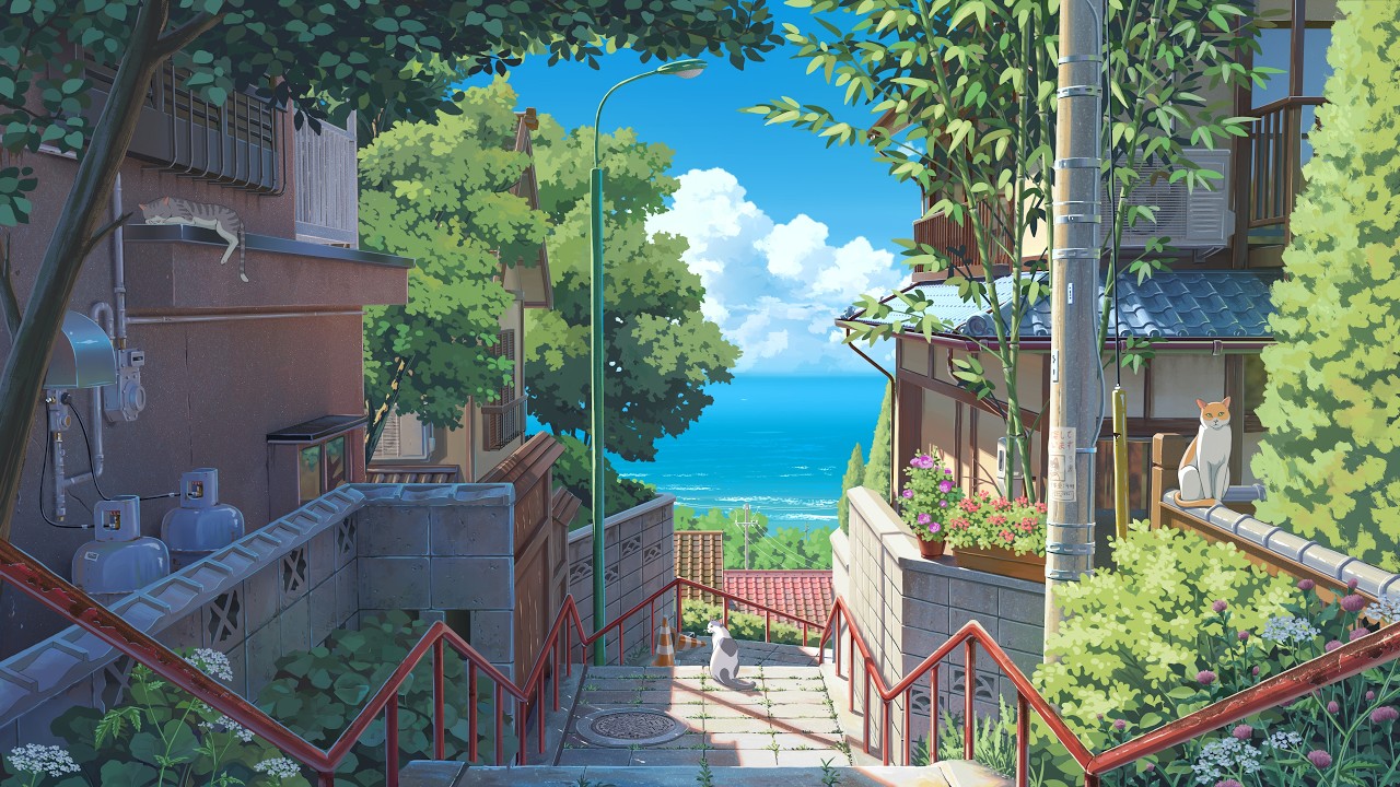 warmth of summer 夏の暖かさ 🐈 anime lofi beats
