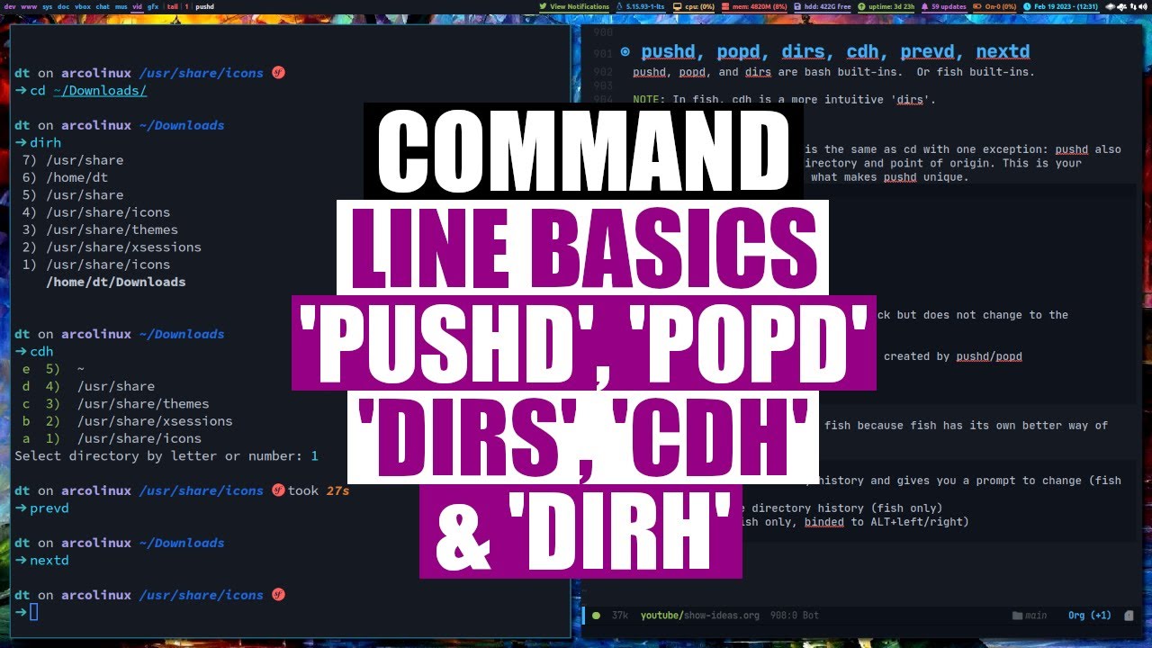 Как использовать команды оболочки &laquo;pushd&raquo;, &laquo;popd&raquo; и &laquo;dirs&raquo;