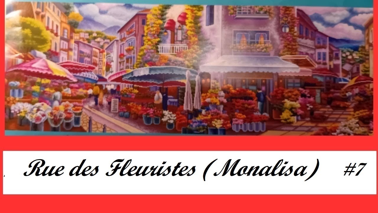 Rue des fleuristes #7 #pointdecroix  #crossstitch  (Monalisa) quatuor avec Gwen , Vanes  et Isabelle
