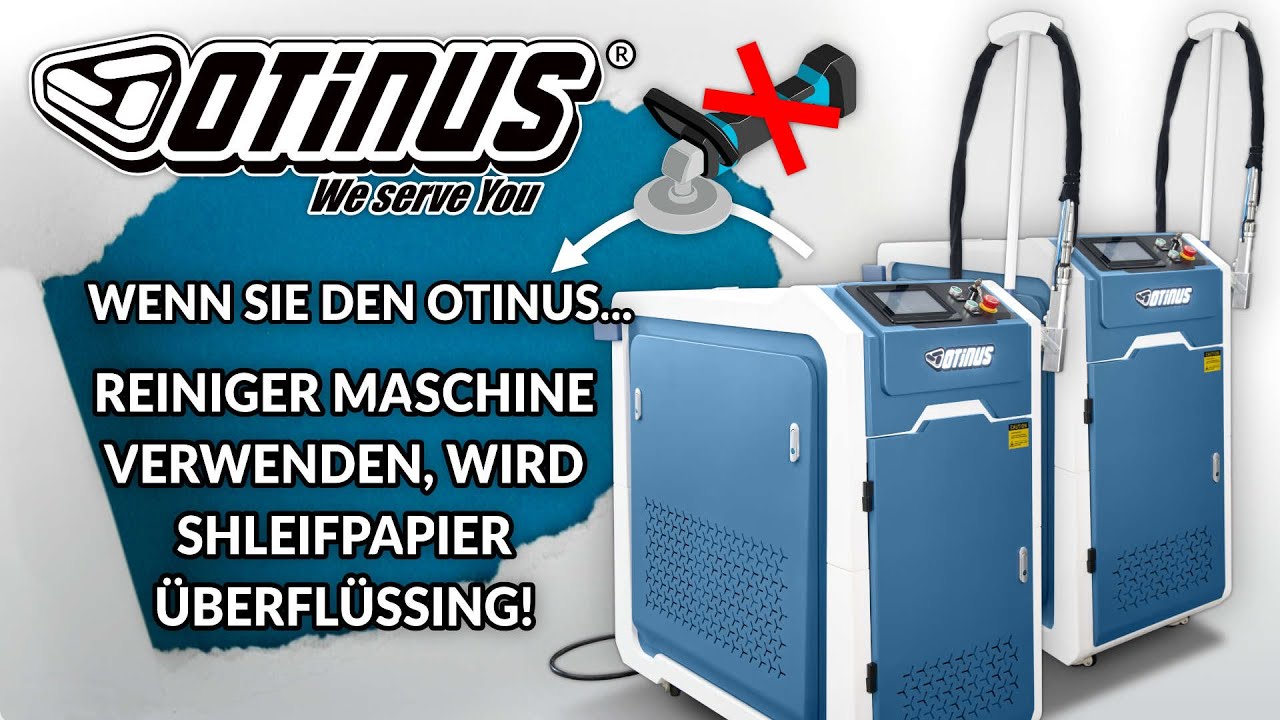 Rost löst sich von selbst - reiniger Sie die Oberfläche mit einem Otinus - Laserreiniger