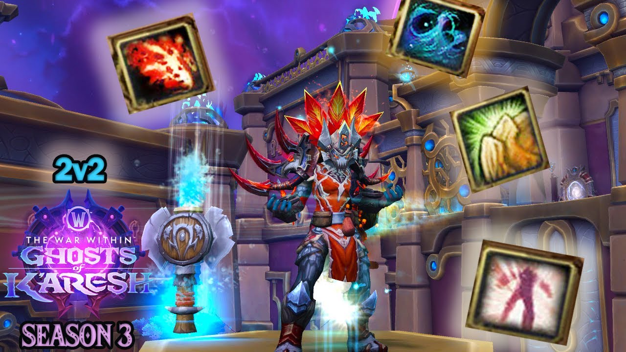 Farseer Resto Shaman PVP 2v2 ARENA SEASON 3 (WoW The War Within) [Patch 11.2] 💧💎💧