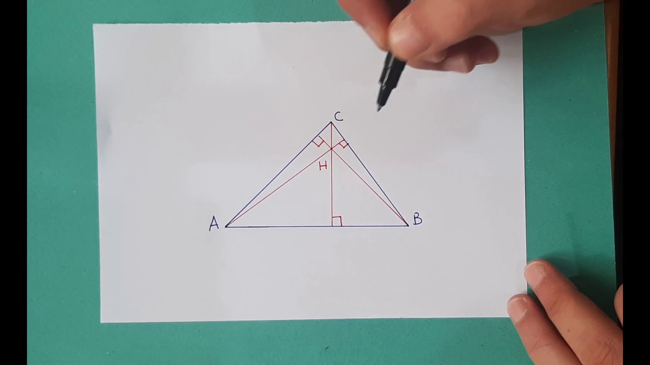Construire l'orthocentre d'un triangle