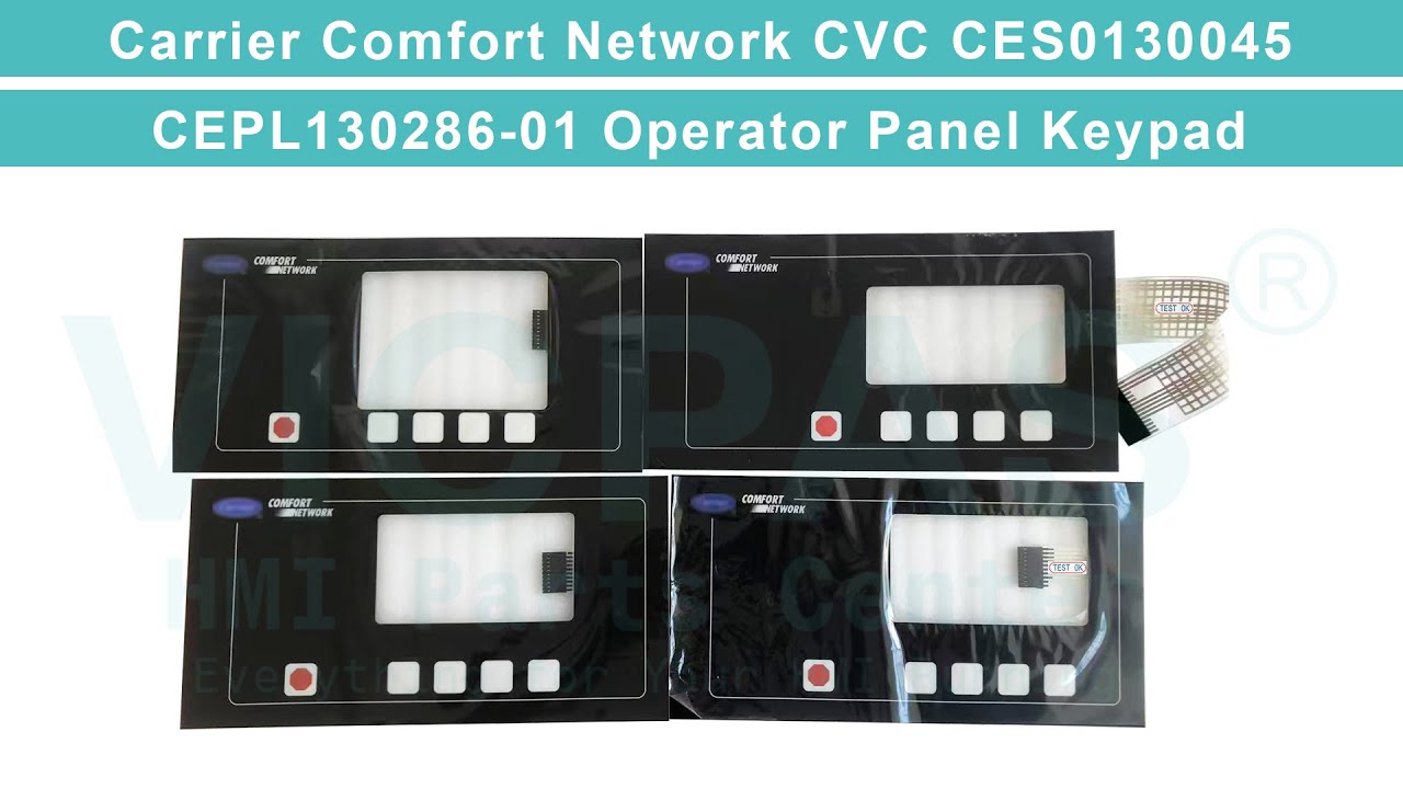 Carrier Comfort Network CVC CES0130045 / CEPL130286-01 Keypad Membrane Replacement