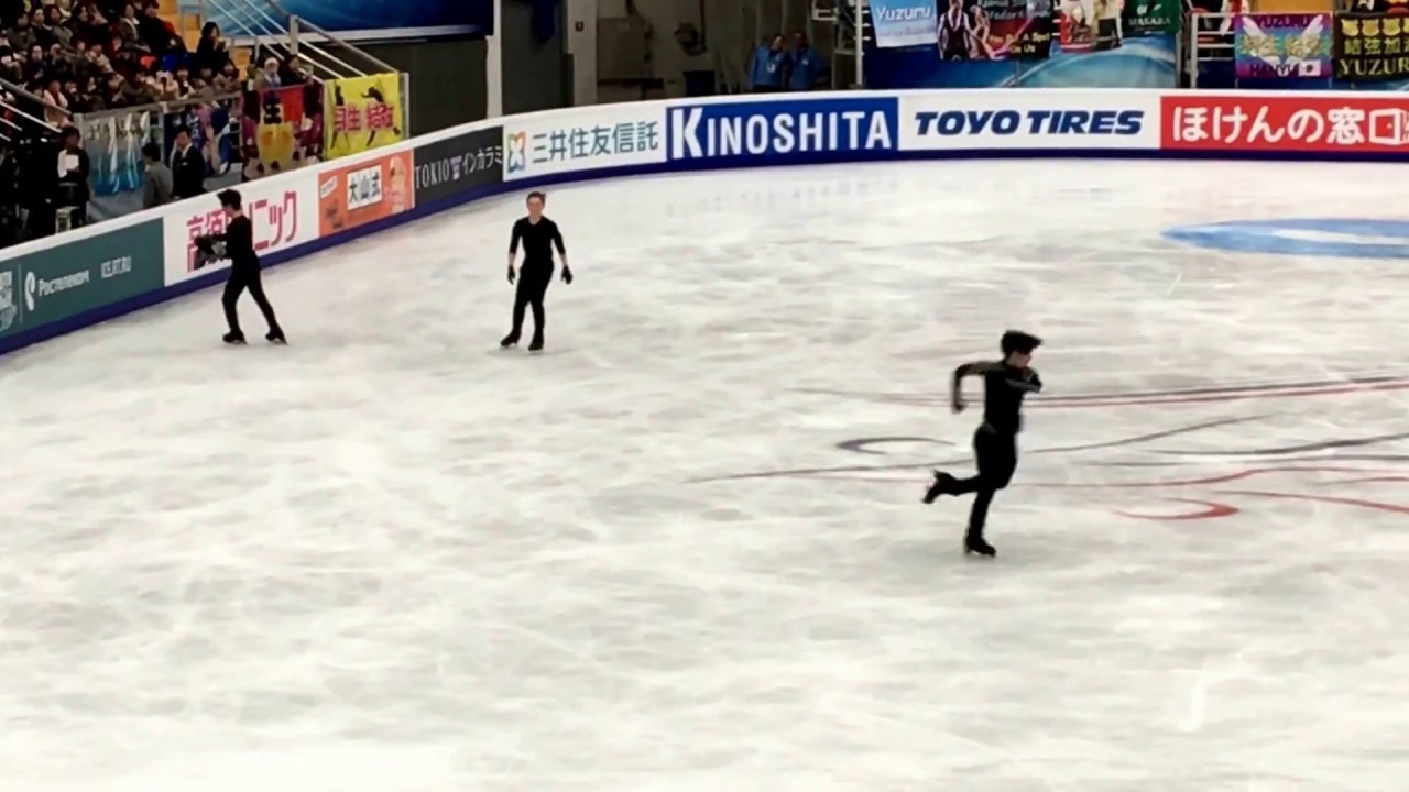 Yuzuru Hanyu 羽生結弦 Rostelecom 21.10.2017 Starting Practice