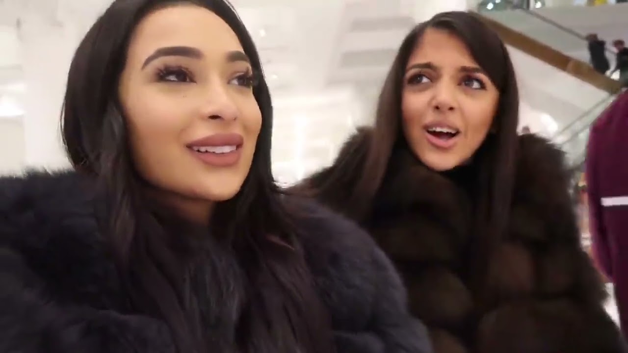 Lailli Mirza and Persian bunny in furs