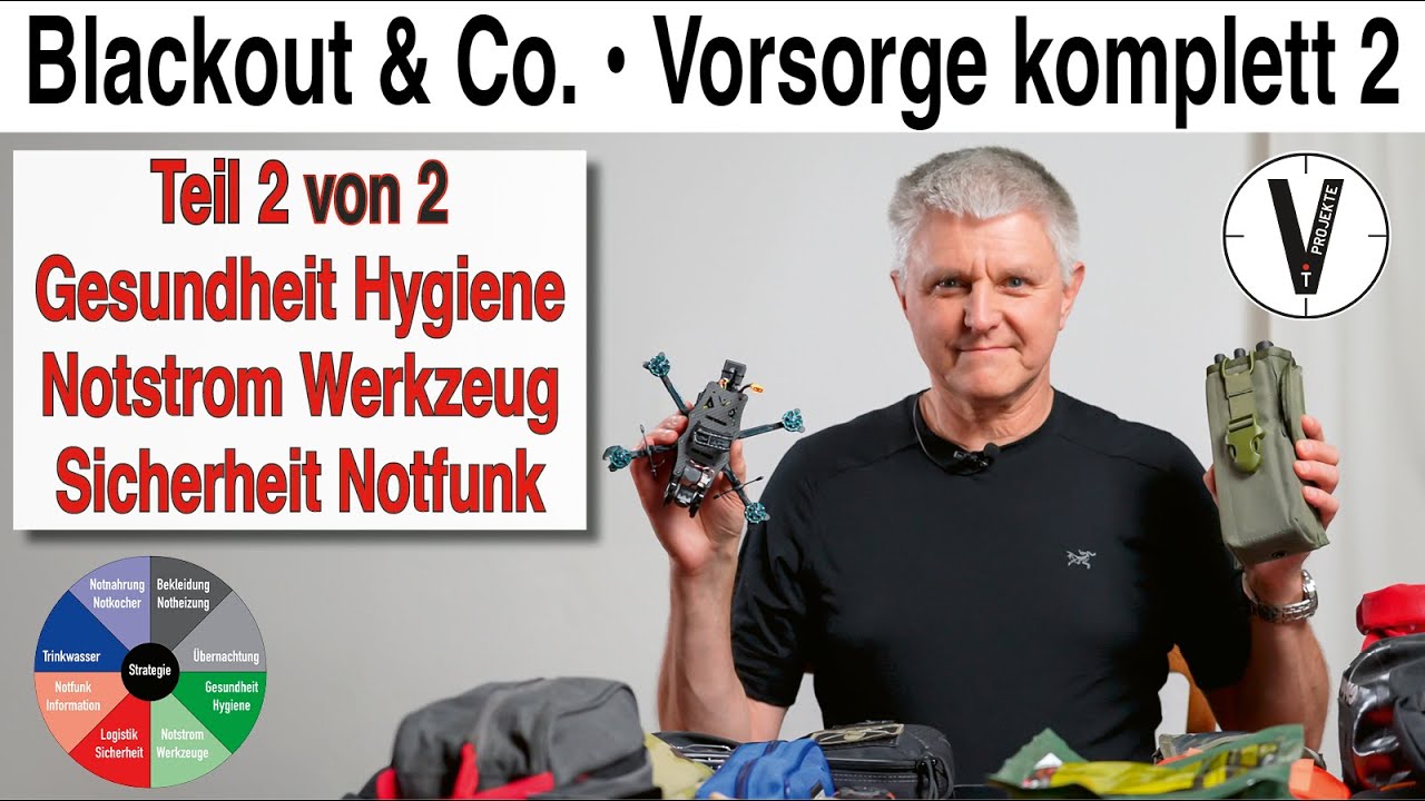 Teil 2/2 Blackout & Co. komplette Vorsorge Gesundheit, Notstrom, Sicherheit, Kommunikation, Notfunk
