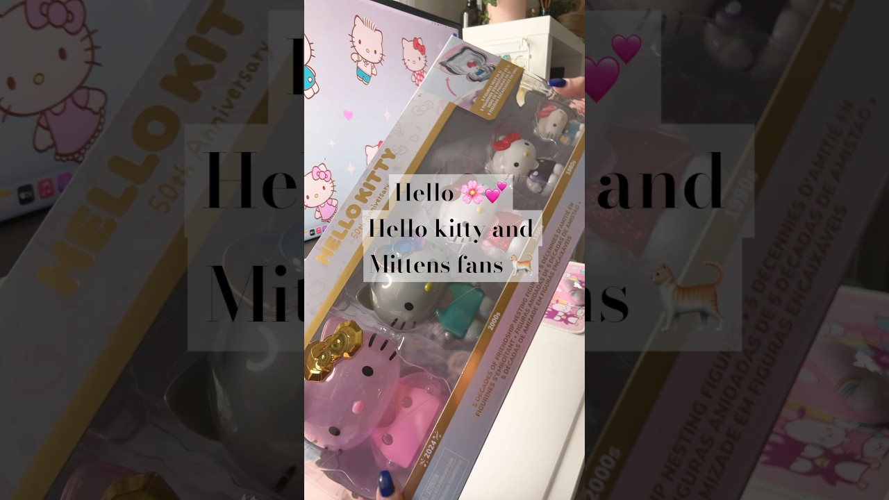 Hello Kitty 💖 50th Anniversary ✨ Nesting Figures🎀 #hellokitty #matryoshka #sanrio #50th #unboxing
