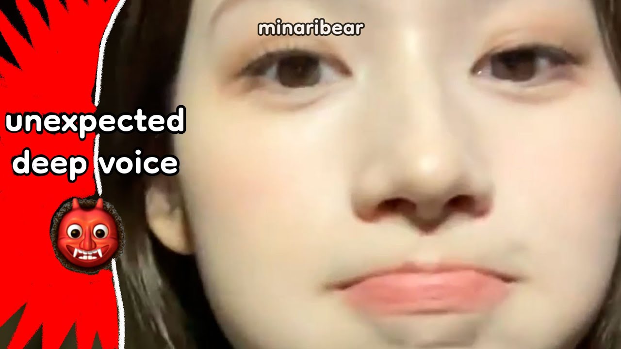 sana's unexpected *deep* voice when she speaks japanese
