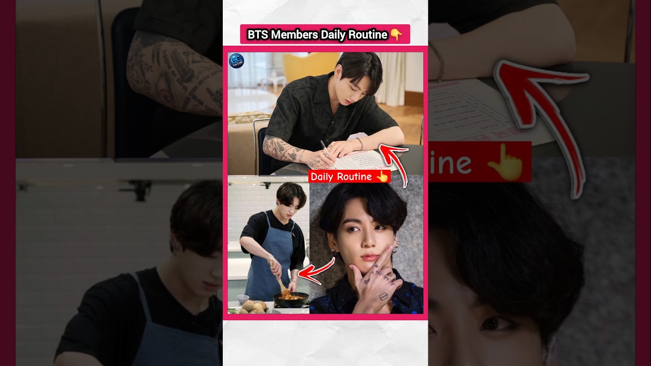 What is BTS Members Daily Routine?🤔 | #factsinhindi #bts #jungkook #kpopfactmedia #kpopidols