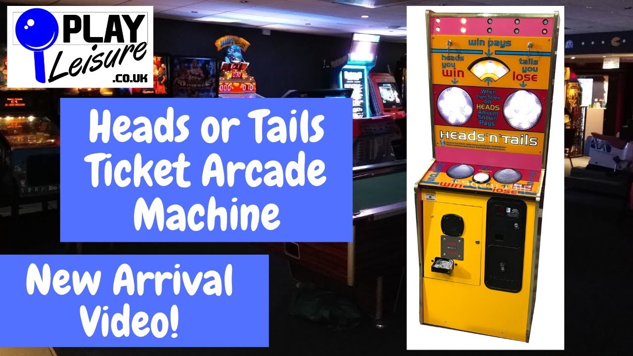 Flip of a Coin, it's the Heads or Tails Ticket Redemption Arcade Machine!
