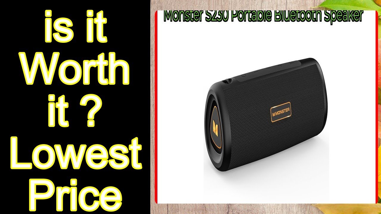 Monster S230 Portable Bluetooth Speaker Features - Important Information