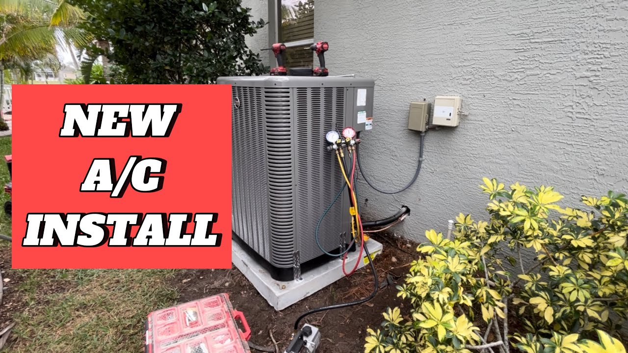 New AC Installation~Ruud Heat Pump Full Install Condenser/Air Handler/DAY IN THE LIFE/