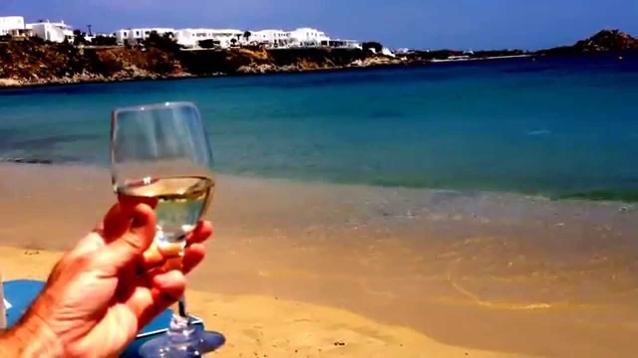 An afternoon at Nammos Beach Club, Psarou Beach Mykonos Greece