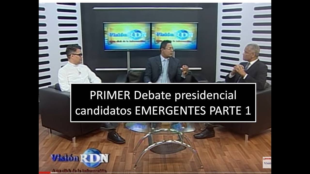 ENTRAR Y VER primer debate pol&iacute;tico entre candidatos EMERGENTES DE RD primera entrega