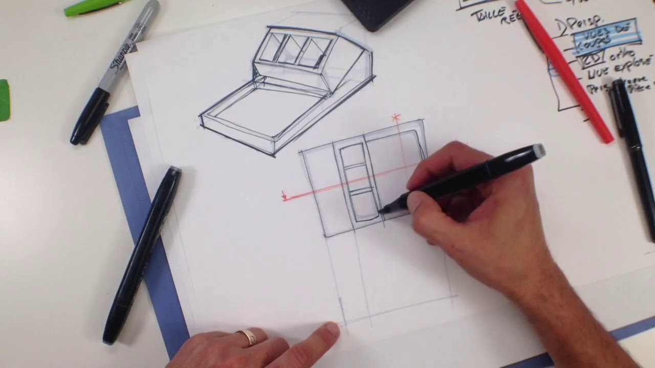 CVM - Design industriel - Croquis 1 - Cours 8 : Le dessin de développement fonctionnel