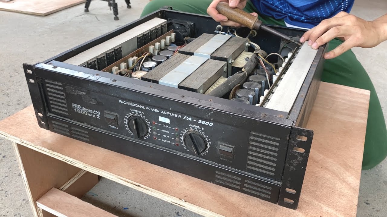 Restoration professional power amplier // Restore 3600W large power amplifier
