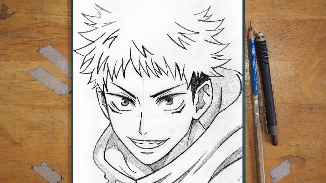 How to Draw Yuji Itadori | Anime Drawing Tutorial Easy Step by Step!!