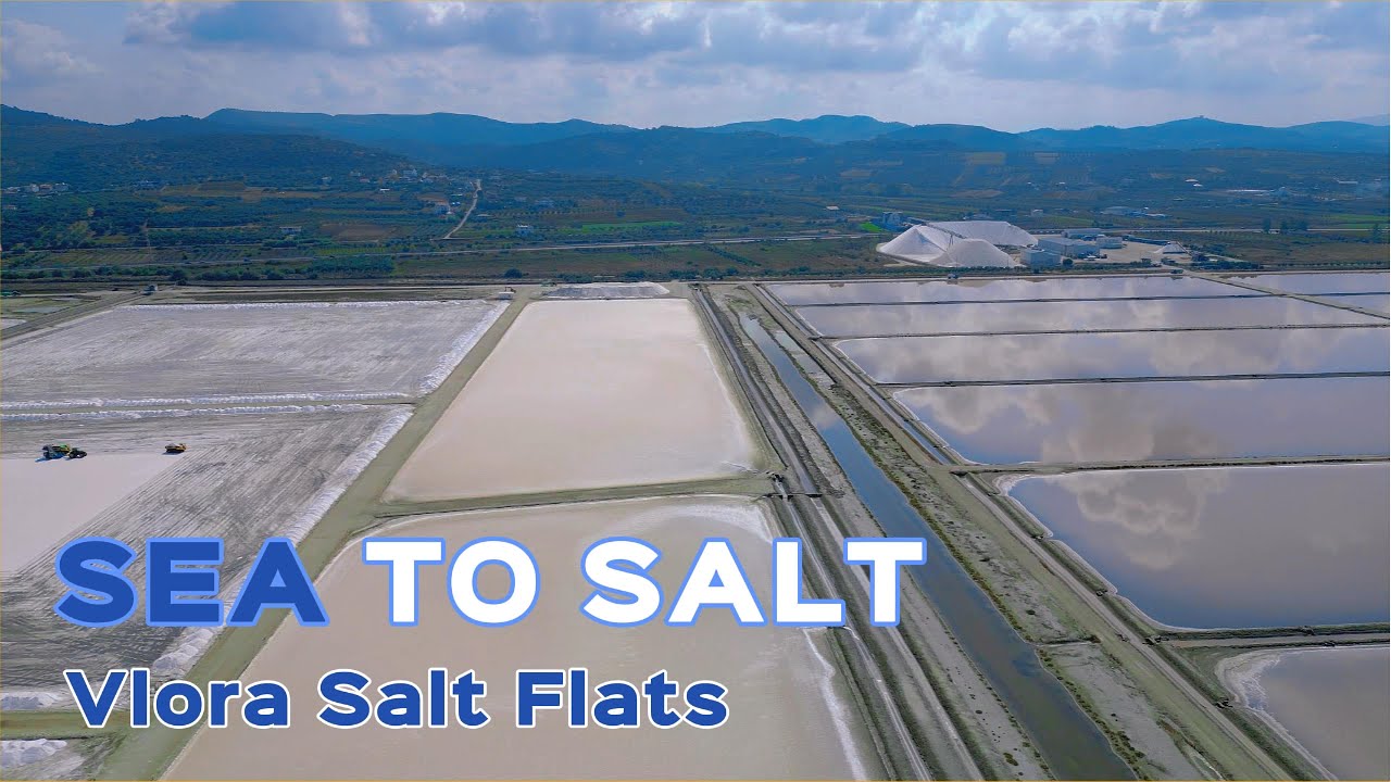 This is How Salt is Harvested in Albania! | Vlora Salt Flats 4K
