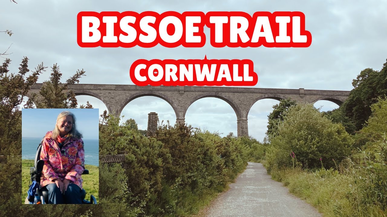 Wheeling along part of the  Bissoe trail  from St Pirans Cafe to Devoran, Cornwall
