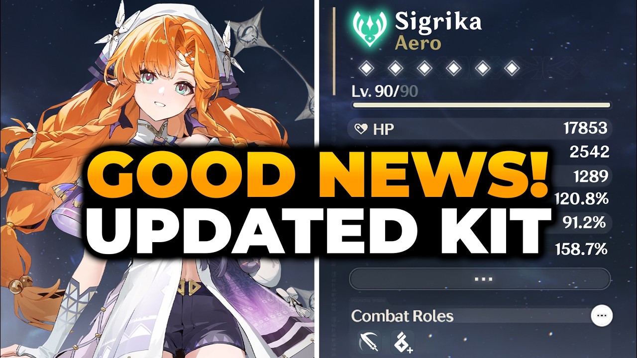 GOOD NEWS! SIGRIKA NEWEST KIT BREAKDOWN! | Wuthering Waves, Sigrika WUWA, WUWA Sigrika, Sigrika Kit