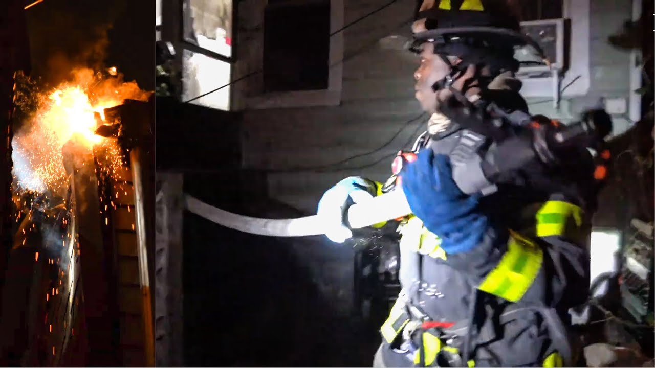 **Exclusive Up-Close With the FDNY** [ Brooklyn 3rd Alarm Box 2498 ] Heavy Fire Throughout 2 PD’s