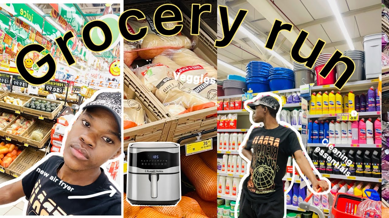 Grocery Stocking Up: Student edition, new Air fryer?🙈+ Cleaning Vlog.🌸🛒