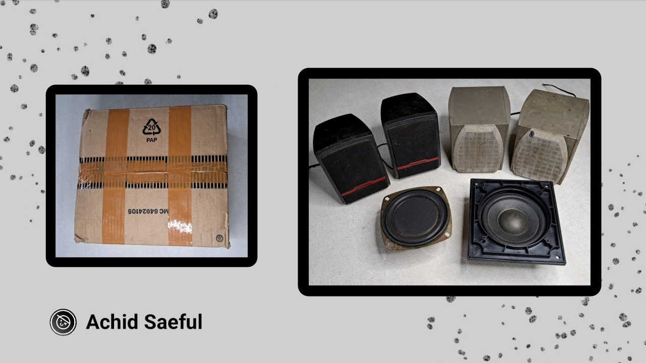 Unboxing Speaker Satelit Simbadda & Speaker Subwoofer Simbadda 4 Inch Second | No Talking