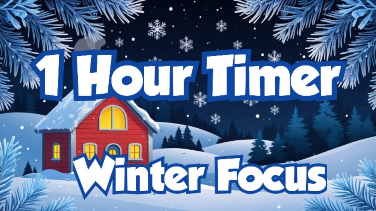 1-Hour Cozy Winter Snowfall Timer &ndash; No Music, Only Snow Sounds