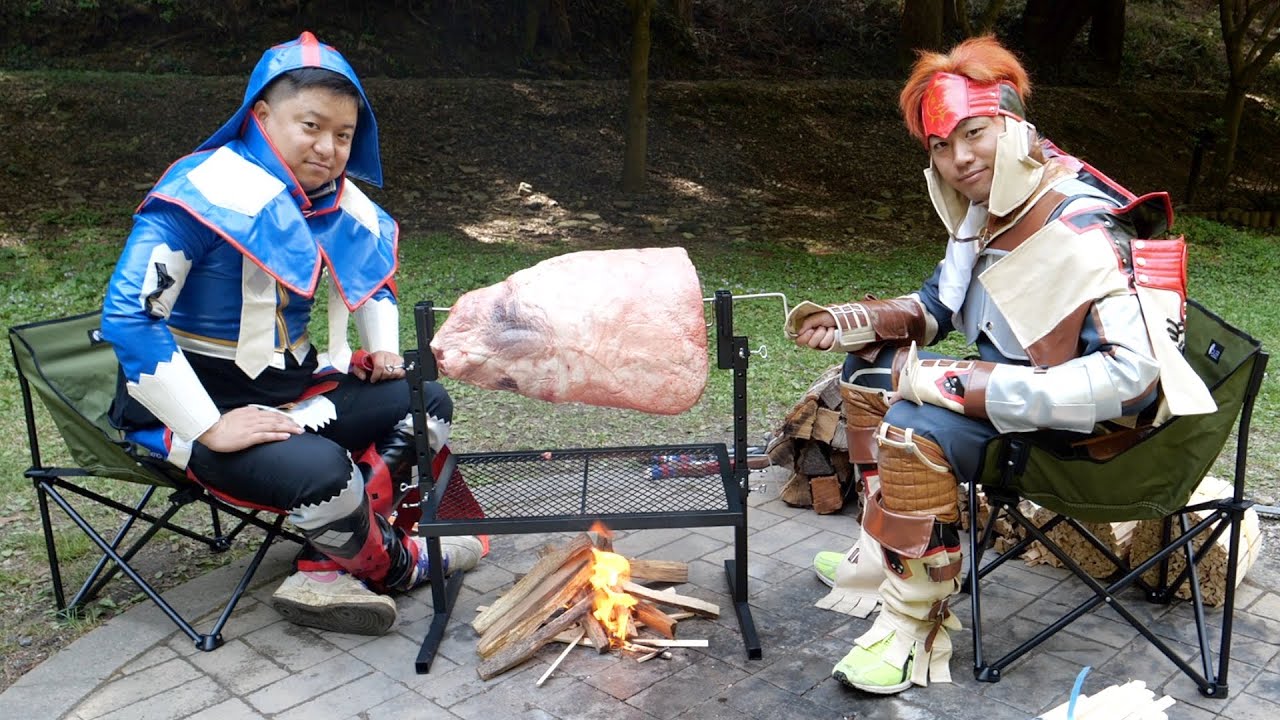 【15秒】モンハンの肉焼きセットで本当にあの大きさの肉焼けるの？