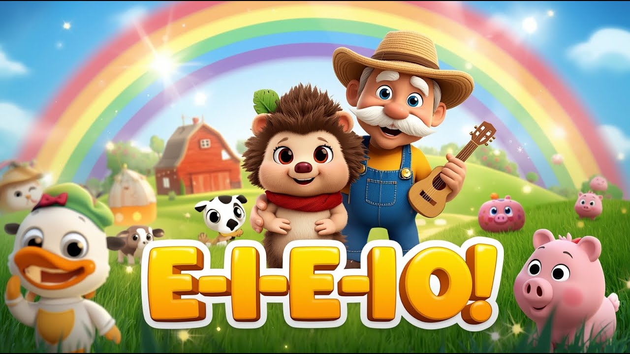 Nino and Farmer Mike 🚜🎵 E-I-E-I-O | Fun Farm Animal Song for Kids | Nino’s Little World