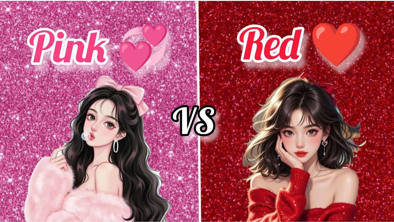 🌸 Розовая 💖 против красной ❤️ Битва цветов | Какой цвет победит? 🔥✨