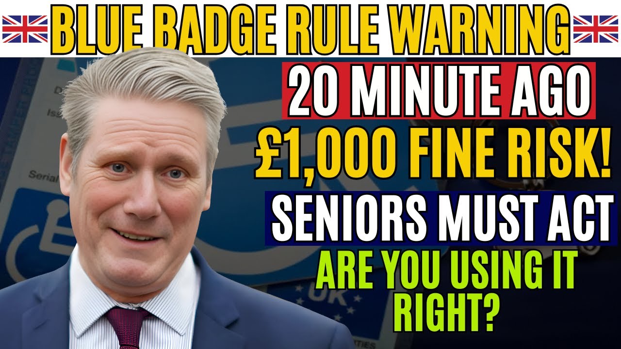 Blue Badge Warning for Seniors: Misused Rule Could Cost You &pound;1,000!