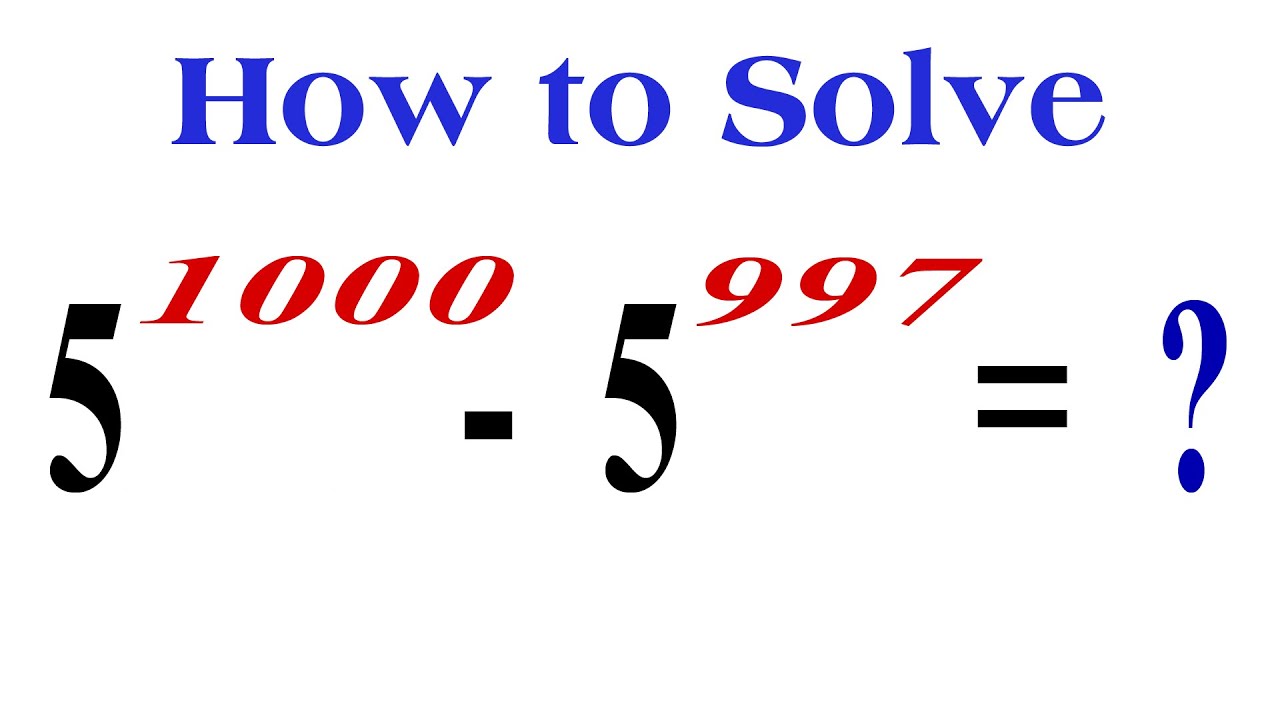 A Nice Exponential Problem
