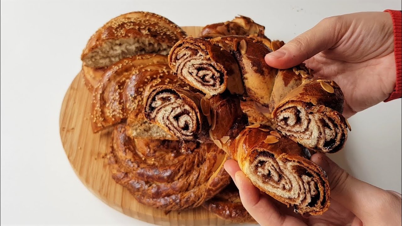 1 HAMURLA 3 ÇEŞİT ÇÖREK 👌 HANGİSİNİ ALIRDINIZ ☺