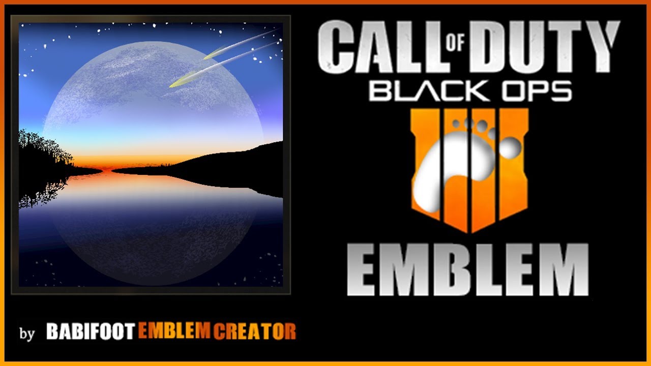 BO4 Emblem Tutorial - Space Landscape Earthset