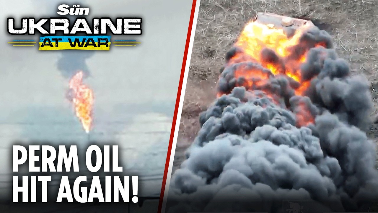 Russia's massive Perm oil refinery smashed by Ukrainian drones