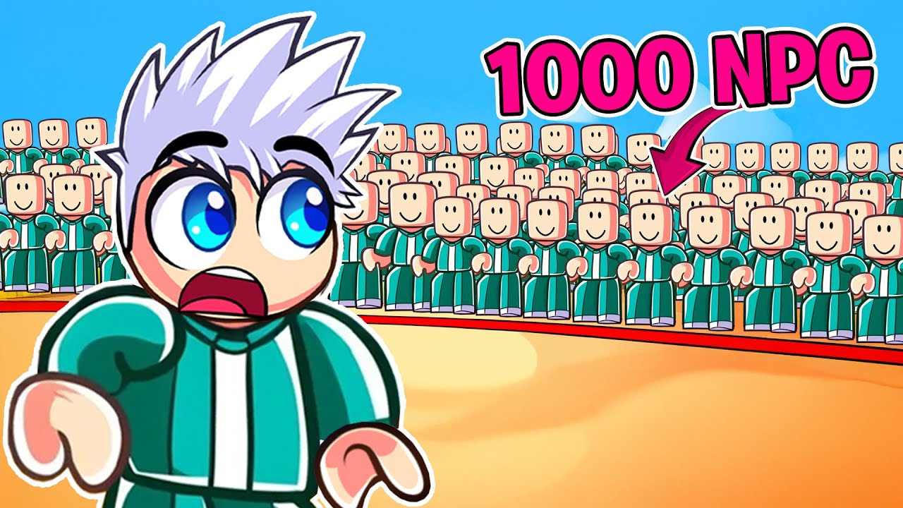 1000 NPC w SQUID GAME 2 w Roblox!