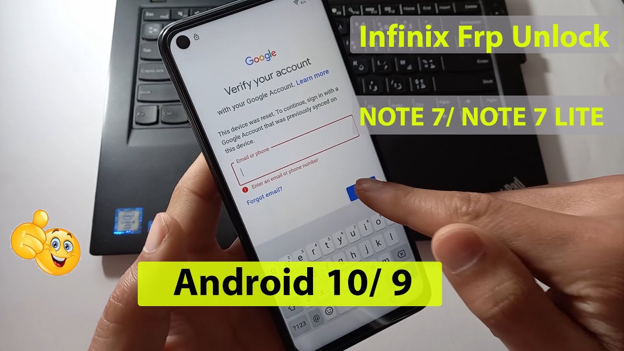 Infinix Note 7/Note 7 Lite Bypass Google Account Android 10 طريقة تخطي حساب جوجل بعد فورمات حل نهائي