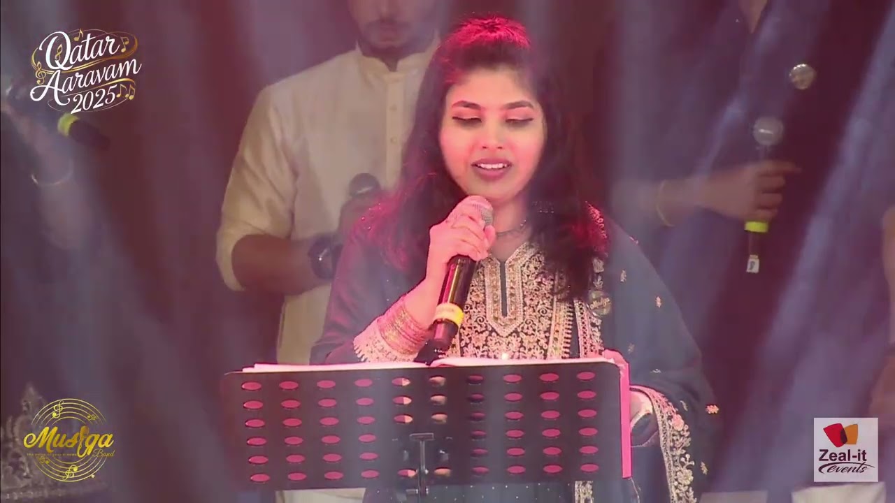 Konjum Nilavu -Tamil song live by Ingitha Anvar |Musiqa Band |Zeal it Events |Qatar