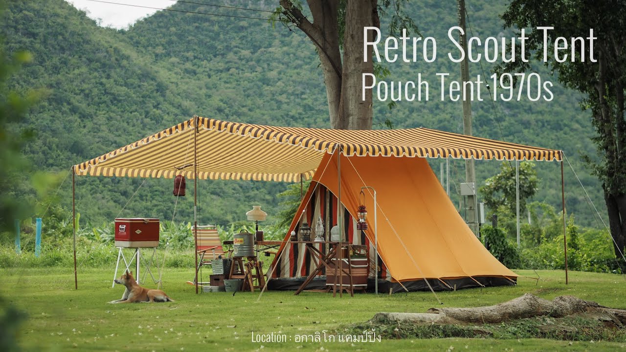 Retro Camp | Retro Scout Tent Set Up | อกาลิโก แคมป์ปิ้ง | ASMR | EP8