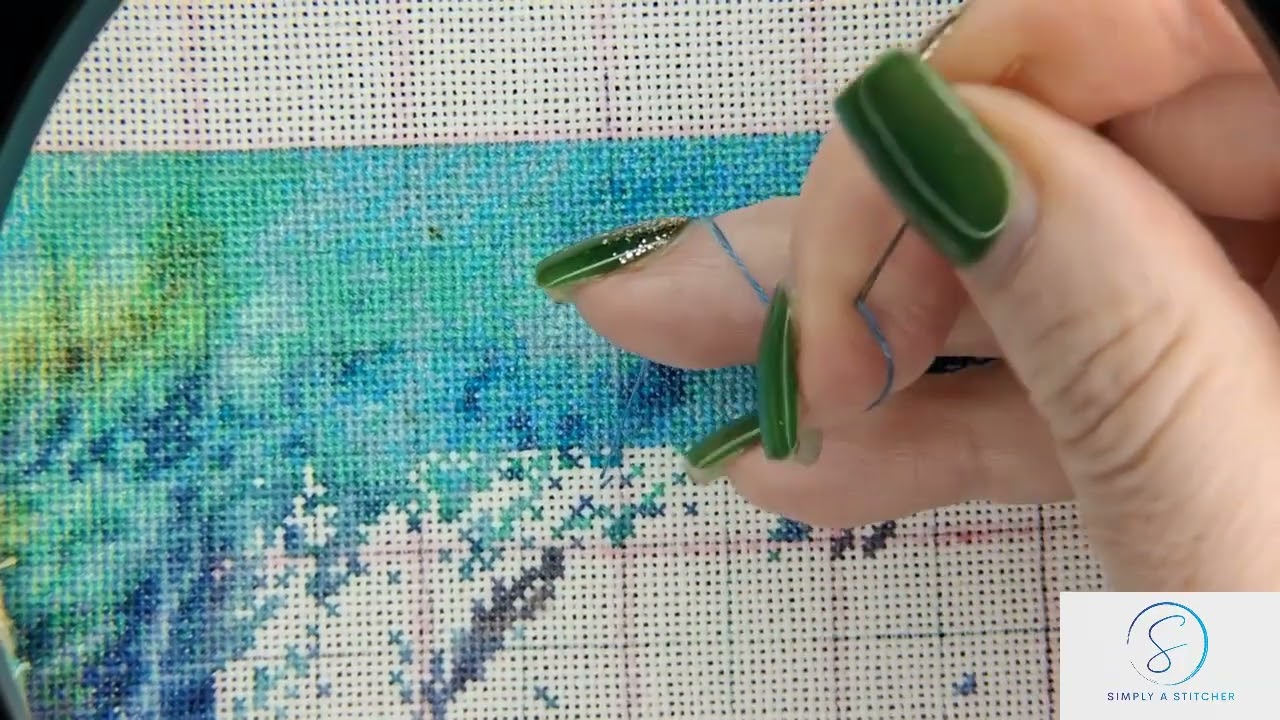 Flosstube #stitchwithme #2/2026 #asmr Daughter of the Deep by Josephine Wall #haed