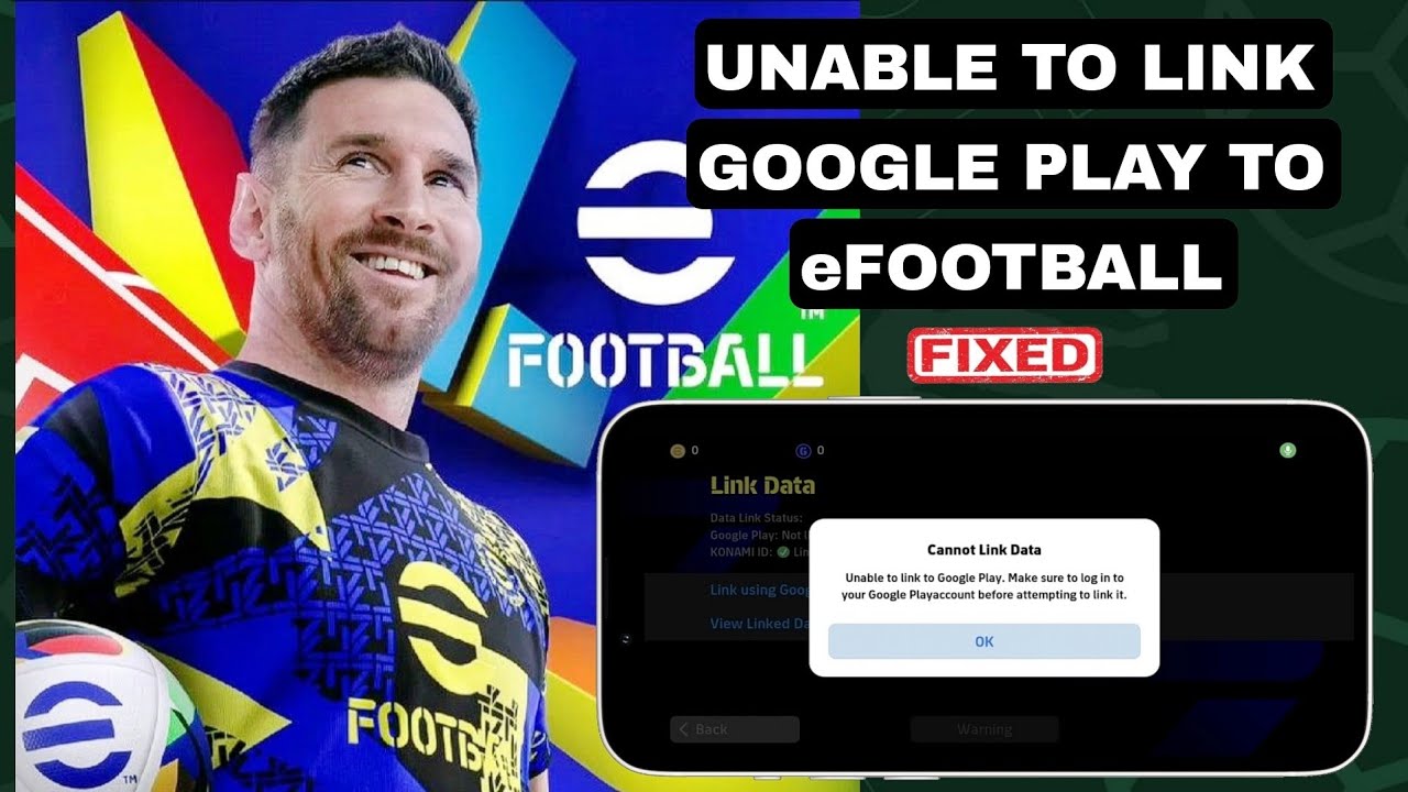 How To Fix Unable to Link eFootball With Google Play (2026)