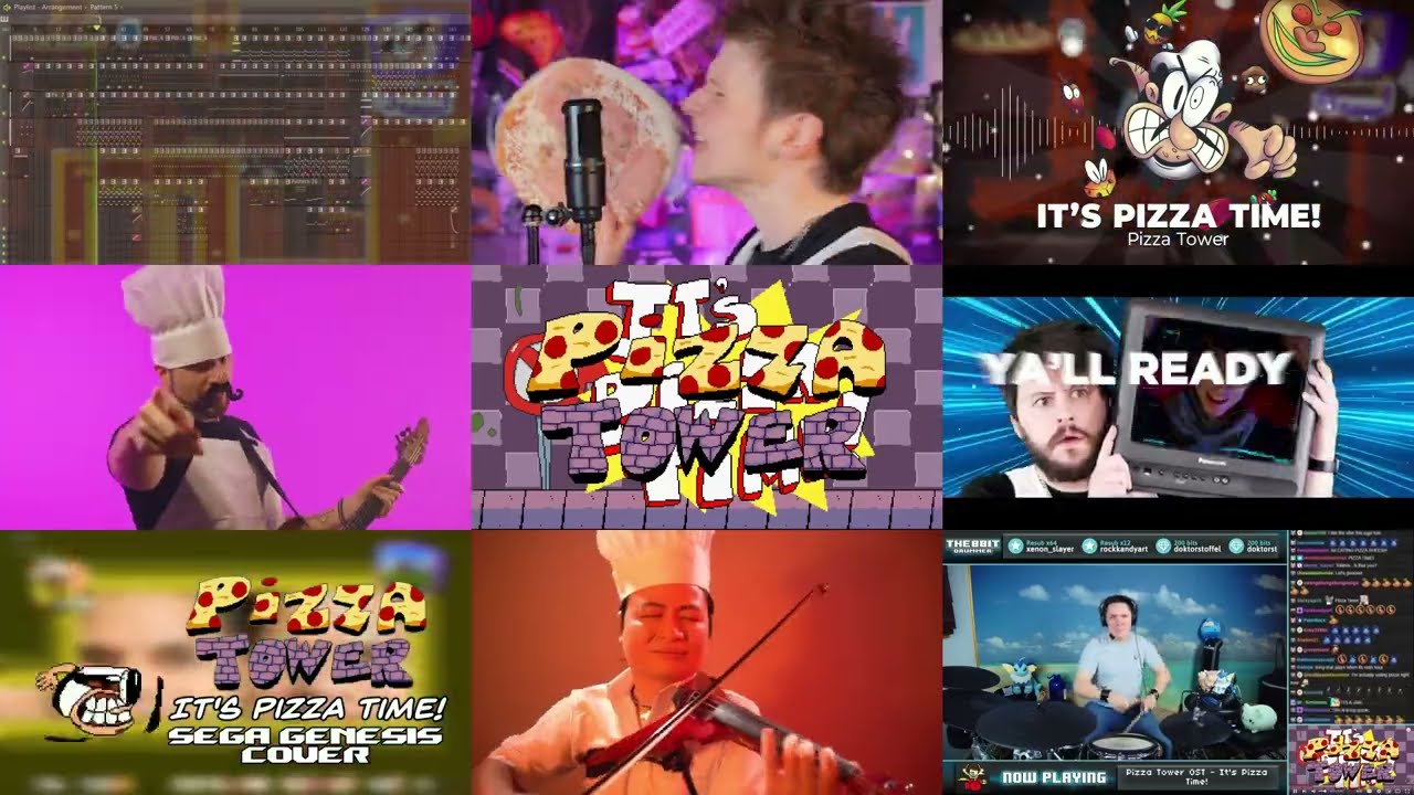 Pizza Tower OST - It's Pizza Time! (Ninetuple Mashup)