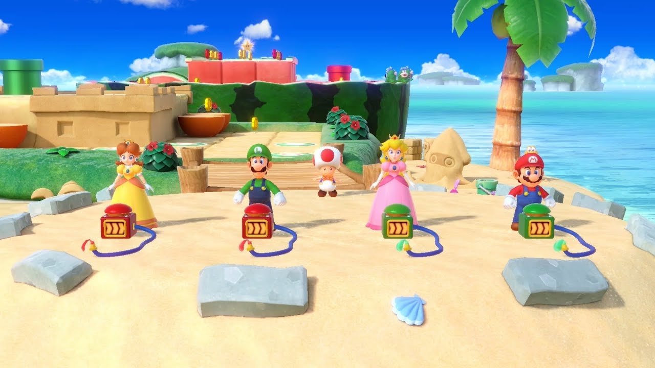 Super Mario Party Partner Party #623 Watermelon Walkabout Daisy & Luigi vs Peach & Mario
