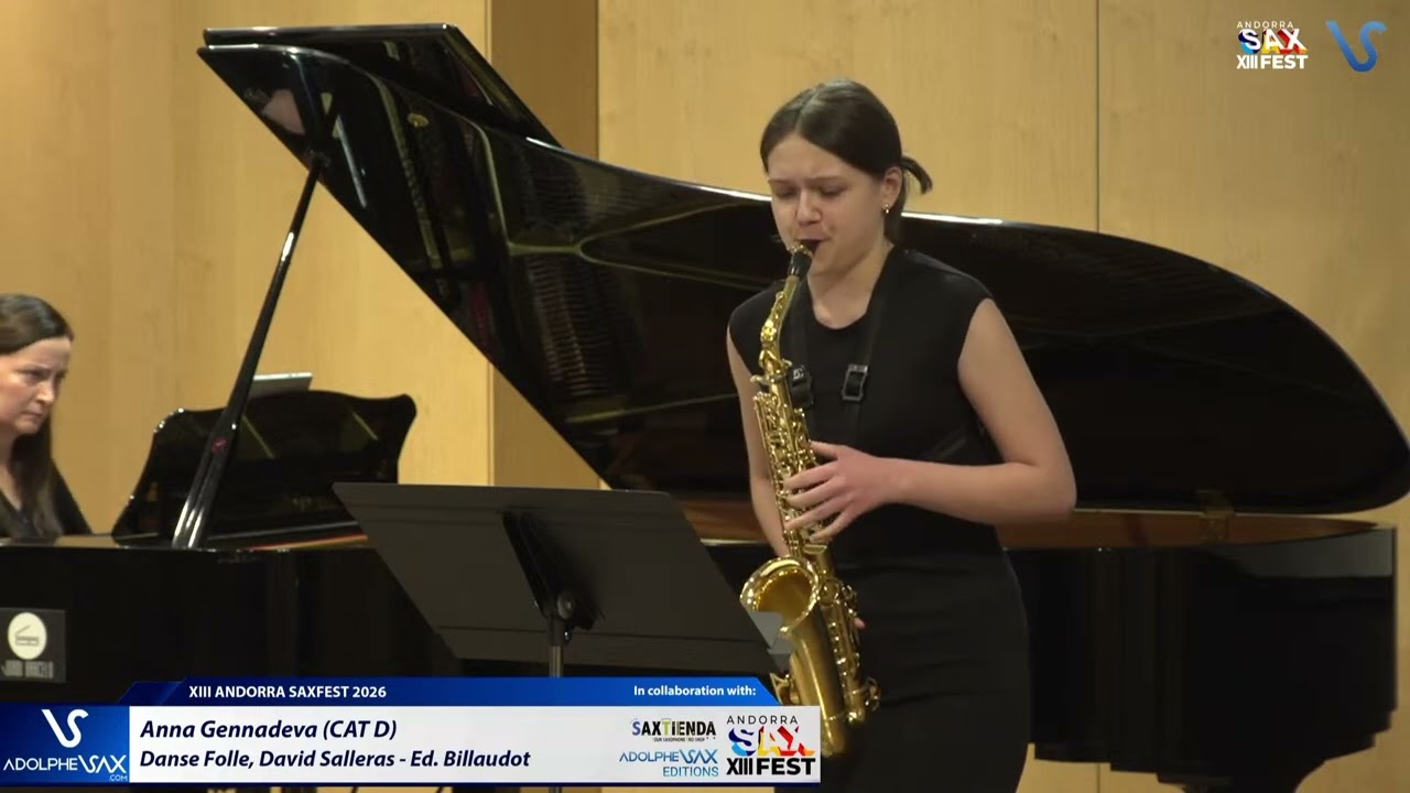 Anna Gennadeva play Danse Folle, David Salleras - Ed. Billaudot