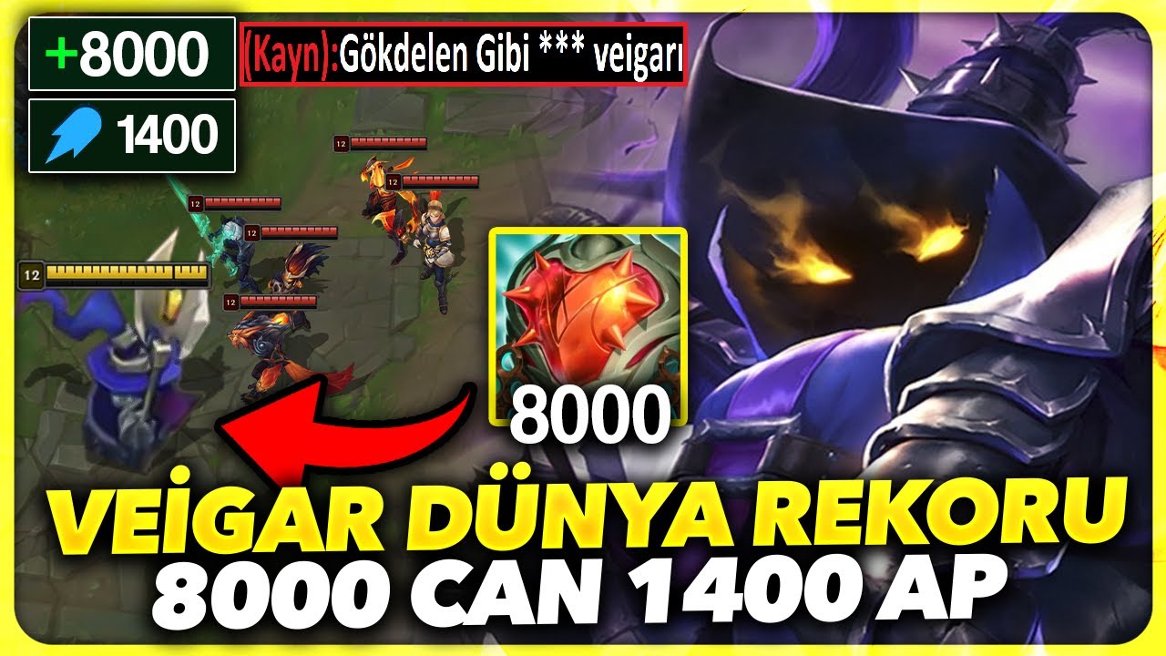 DÜNYA VEİGAR REKORU !! ÖLÜMSÜZ VE TEK ATIYOR !! 8000 CAN 1400 AP VEİGAR !! | Ogün Demirci