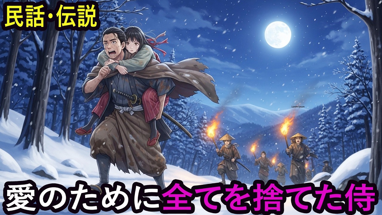 身分を捨てて農家の娘と駆け落ちした侍  民話  伝説  昔話  説話