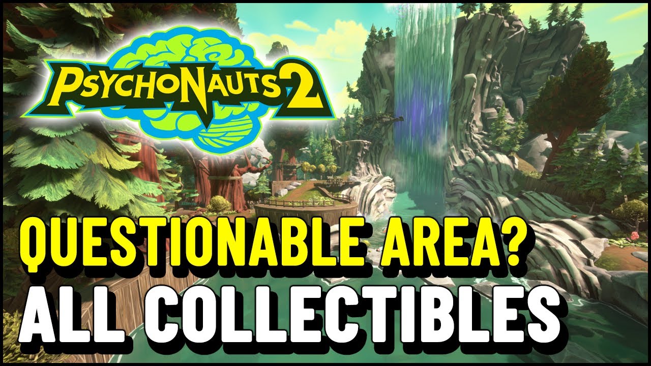 Psychonauts 2 Questionable Area ALL COLLECTIBLES (PSI Challenge Cards & Markers, Chest & Keys)
