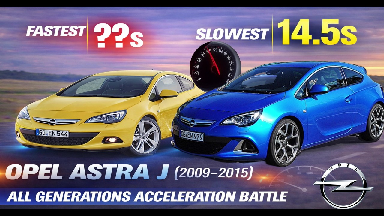 Opel Astra J (2009–2015) — All Engine Acceleration Battle